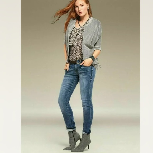 CAbi Cheetah Print Top Sheer Animal Print Chiffon Layered Flutter Tank #3612 - Picture 6 of 9